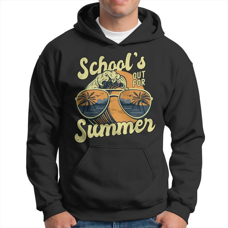 Schools Out For Summer For Teacher Cool Last Day Vintage Hoodie
