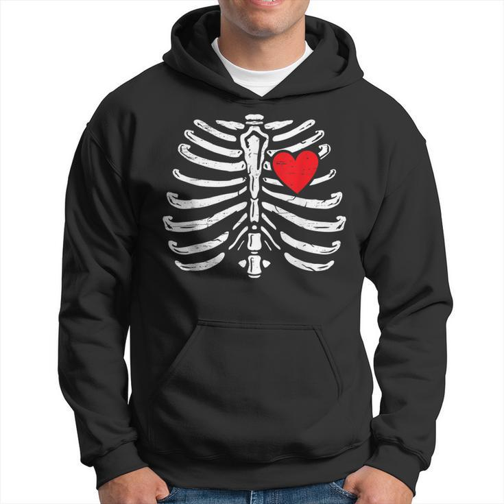 Skeleton Heart Rib Cage Halloween V2 Men Hoodie
