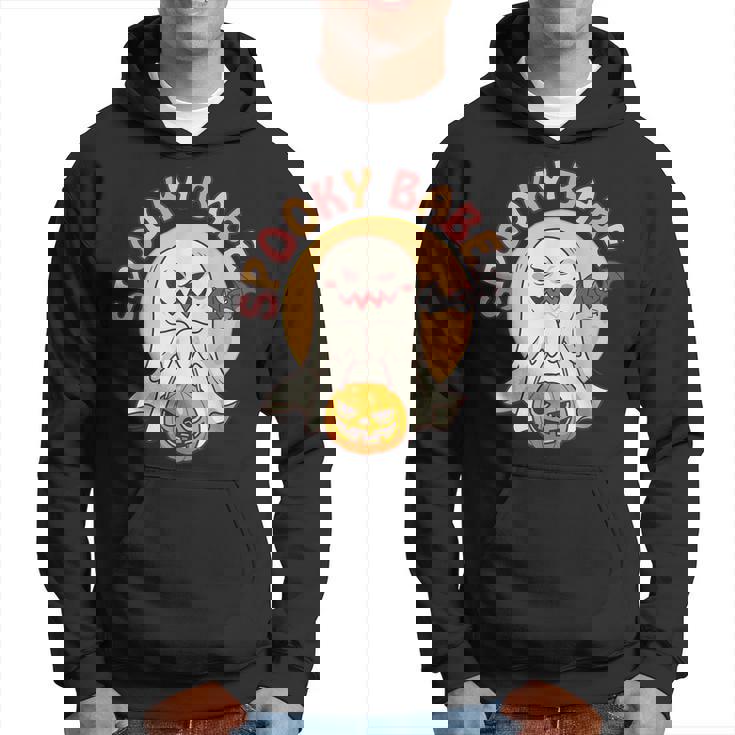 Spooky Babe Retro Groovy Halloween Custome Essential Men Hoodie