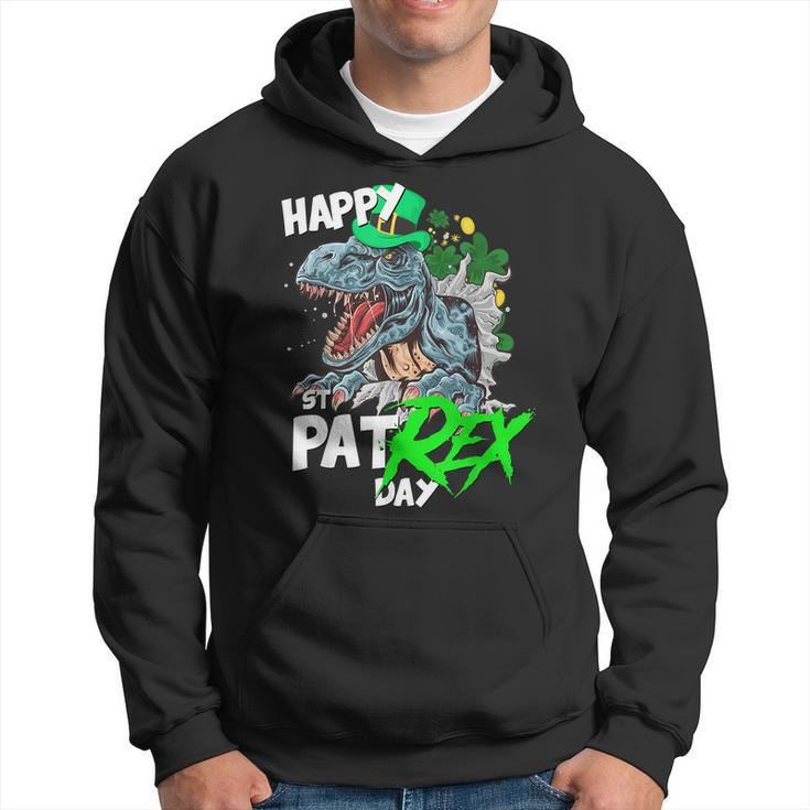 St Patricks Day Rex Shirt Happy Pat Rex Day Dinosaur Men Hoodie