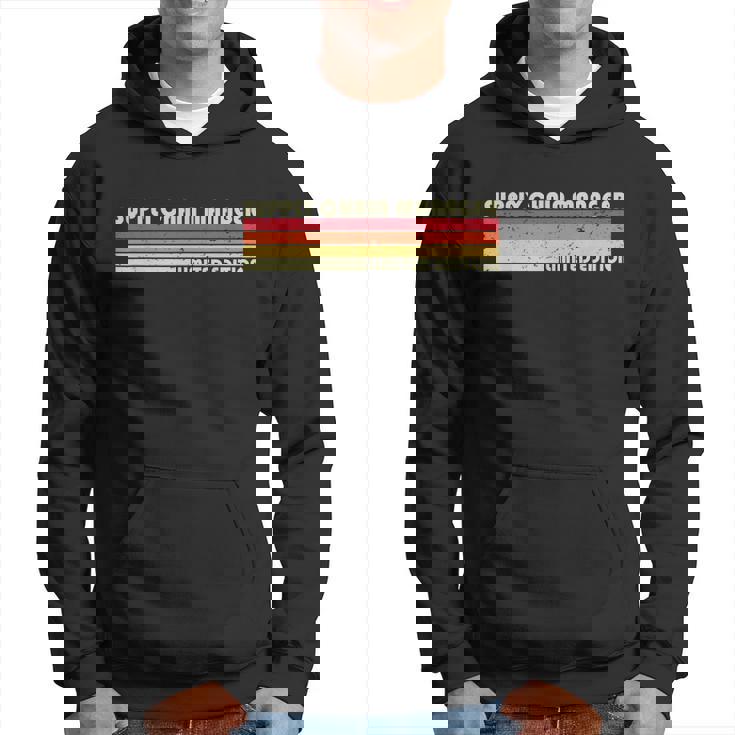 Supply Chain Manager Job Title Birthday Worker Idea Men Hoodie