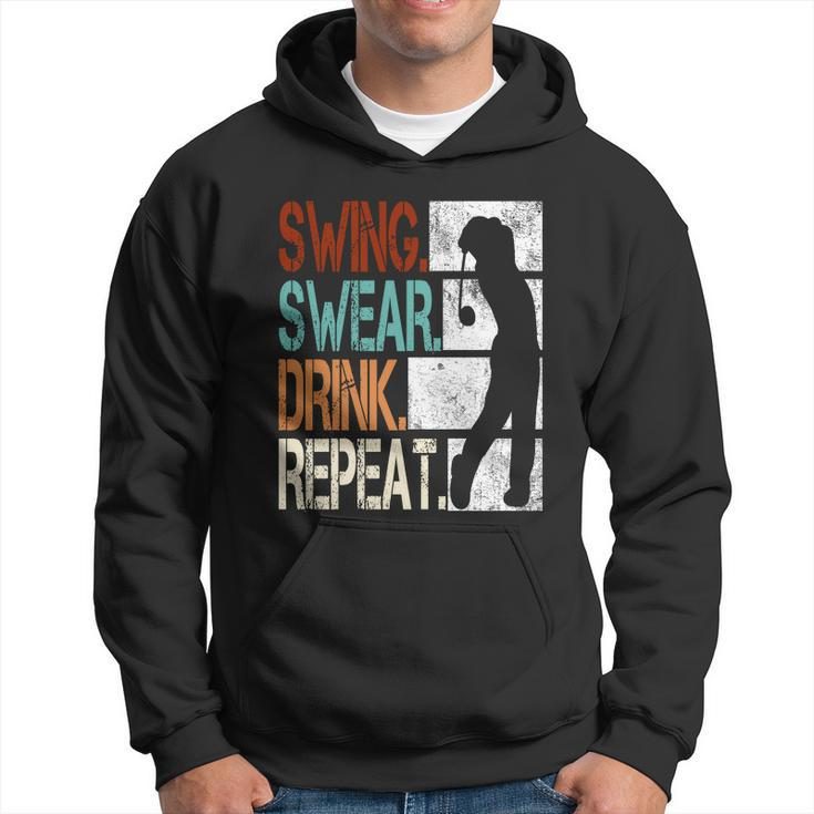 Swing Swear Drink Repeat Hoodie