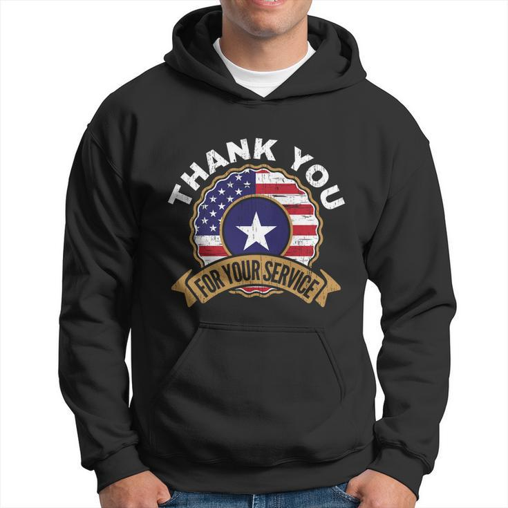 Thank You For Your Service Patriot Memorial Day Meaningful Men Hoodie