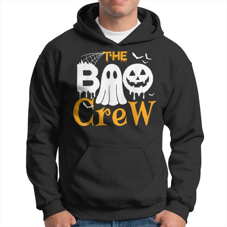 The Boo Crew  - Scary Cute Ghost Pumpkin Halloween  Hoodie
