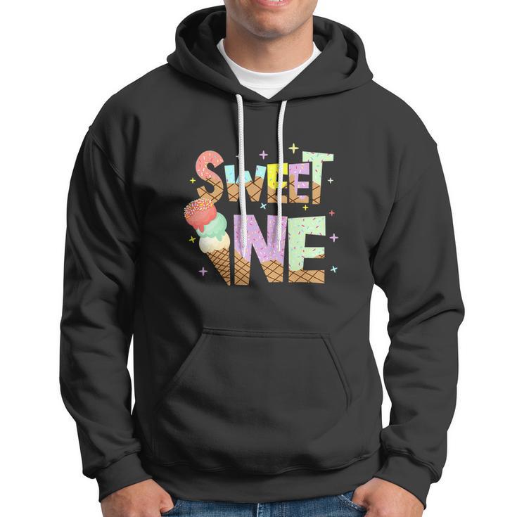 The Sweet One Cute Ice Cream Lovers Funny Birthday Hoodie