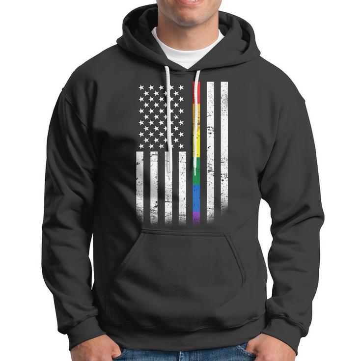 Thin Rainbow Line Lgbt Gay Pride Flag Tshirt Hoodie