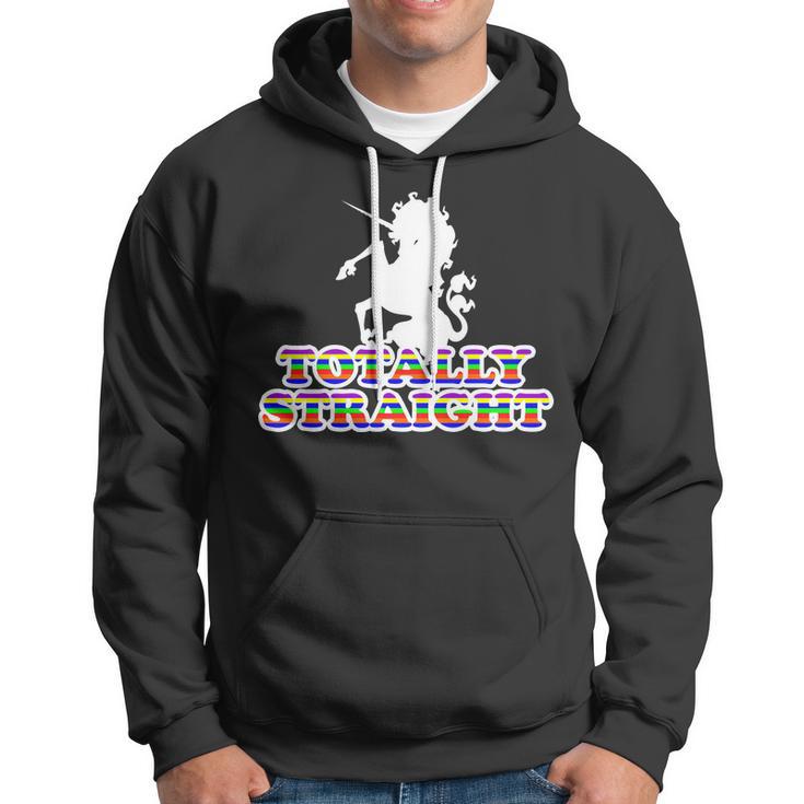 Totally Straight Unicorn Rainbow Pride Tshirt Hoodie