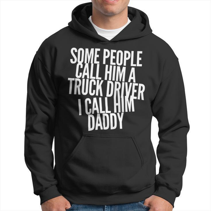 Trucker Truck Driver Trucker Dad Fathers Day Dads Trucking Drivers Hoodie
