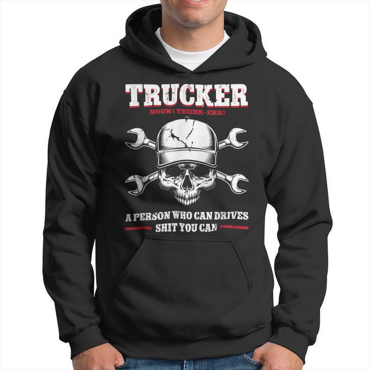 Trucker Trucker Accessories For Truck Driver Motor Lover Trucker_ V2 Hoodie