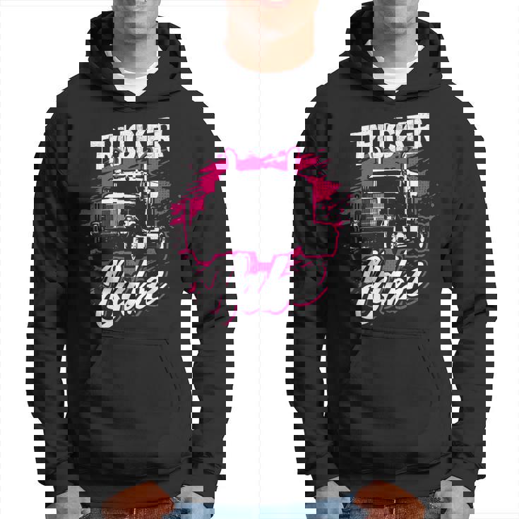 Trucker Trucker Babe Female Truck Driver Woman Trucker Hoodie