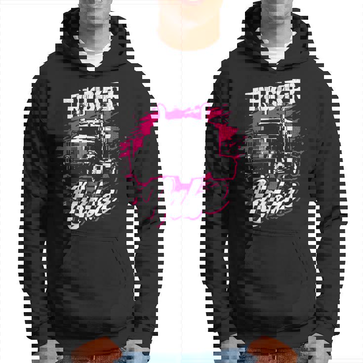 Trucker Trucker Babe Female Truck Driver Woman Trucker_ Hoodie
