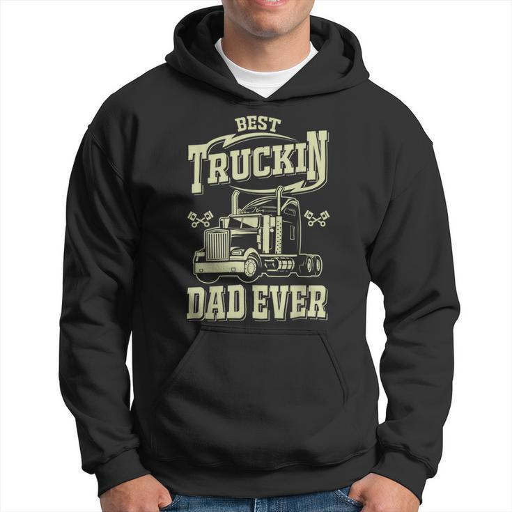 Trucker Trucker Best Trucking Dad Ever V2 Hoodie