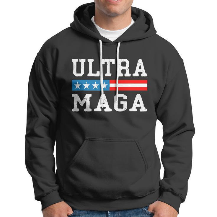 Ultra Mega Patriotic Trump 2024 Republicans American Flag Cute Gift Hoodie