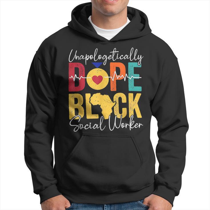 Unapologetically Dope Black Social Worker Heartbeat Men Hoodie Thegiftio UK