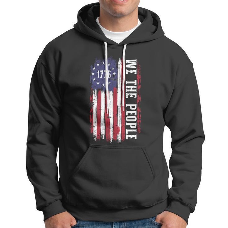 Us American Flag 1776 We The People For Independence Day Gift Hoodie