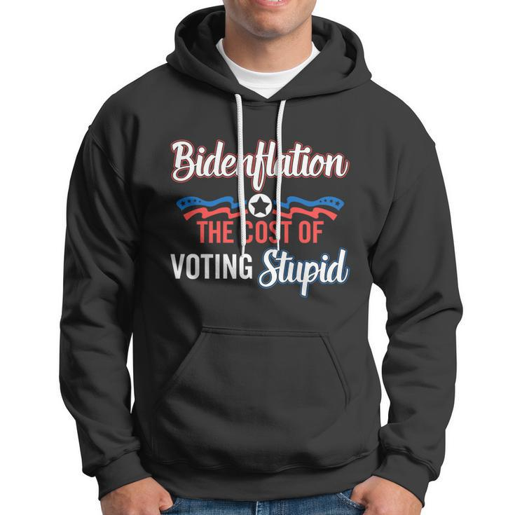Us President Flation The Cost Of Voting Stupid 4Th July Meaningful Gift Hoodie