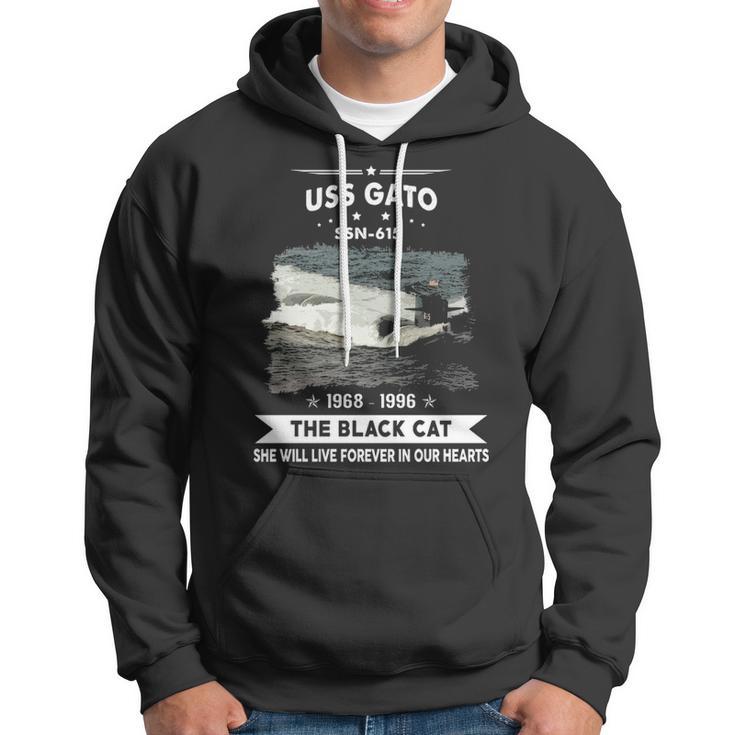 Uss Gato Ssn 615 - The Black Cat Hoodie