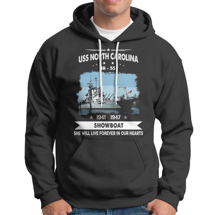 Uss North Carolina Bb 55 Bb Hoodie