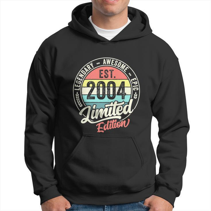 Vintage 18 Year Old Est 2004 Limited Edition 18Th Birthday Hoodie