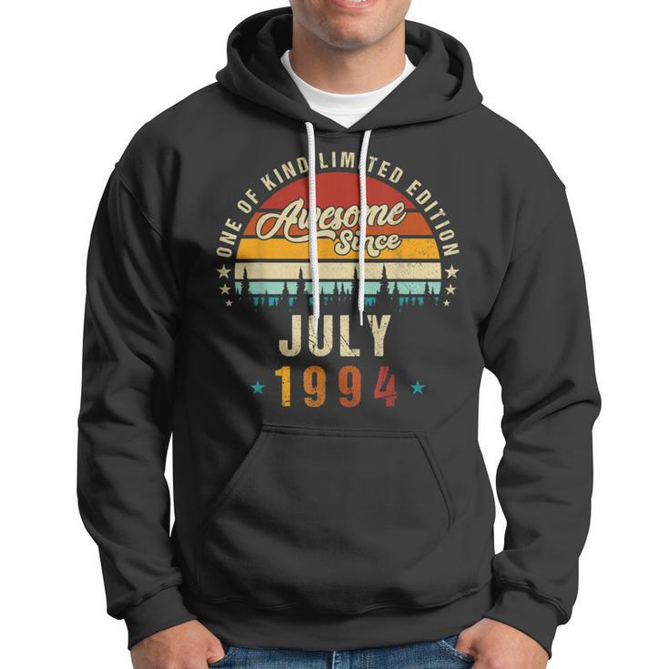 Vintage 28Th Birthday Awesome Since July 1994 Epic Legend Hoodie