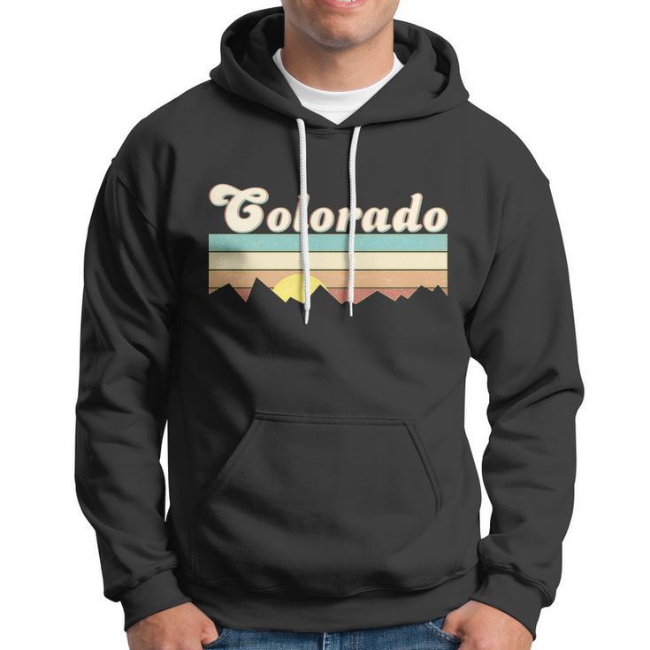 Vintage Colorado Mountain Sunset Hoodie