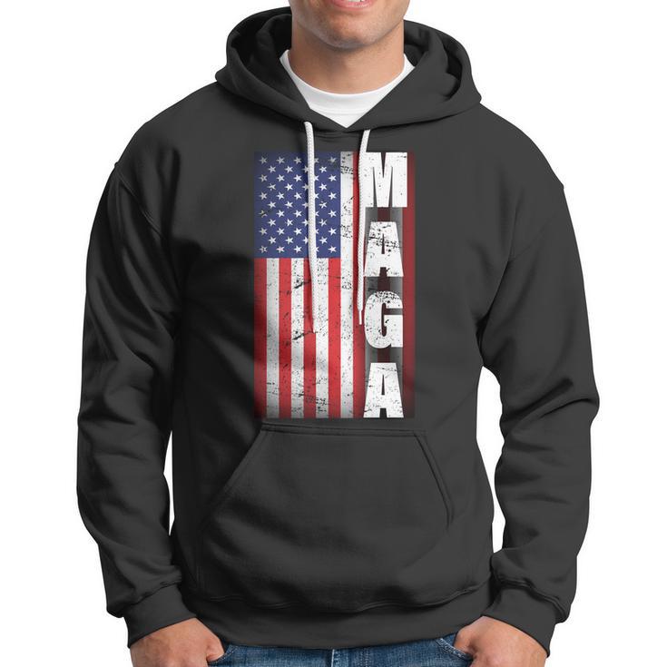 Vintage Grunge Maga American Flag Hoodie