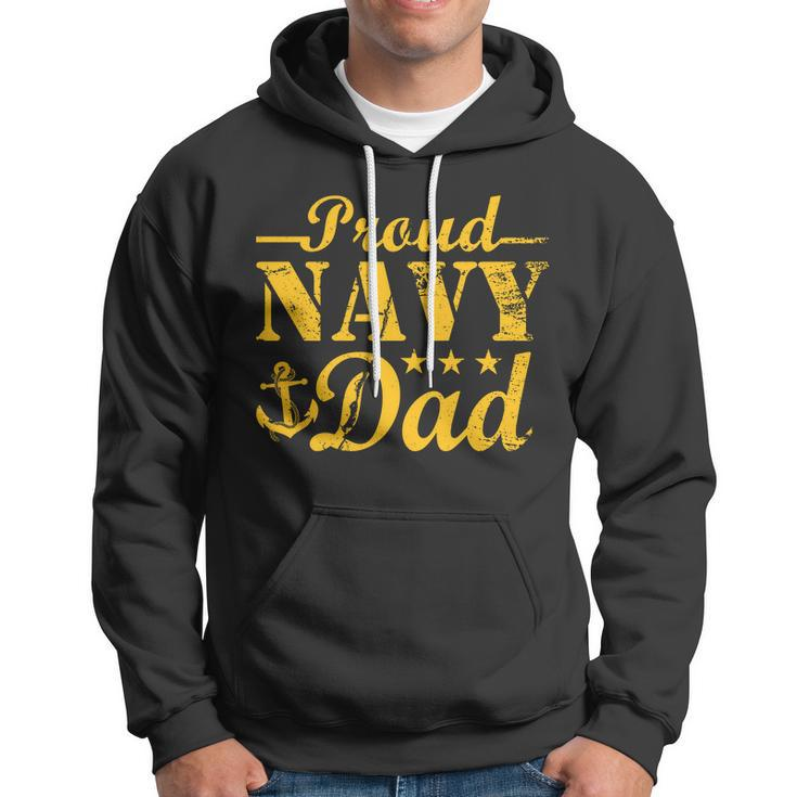 Vintage Proud Navy Dad Hoodie