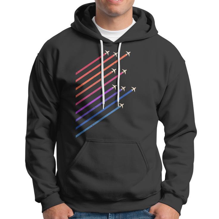 Vintage Retro Airplane Flight Hoodie