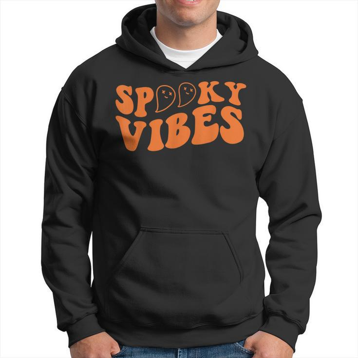 Vintage Spooky Vibes Halloween Ghost Costume Kids Men Women  Hoodie