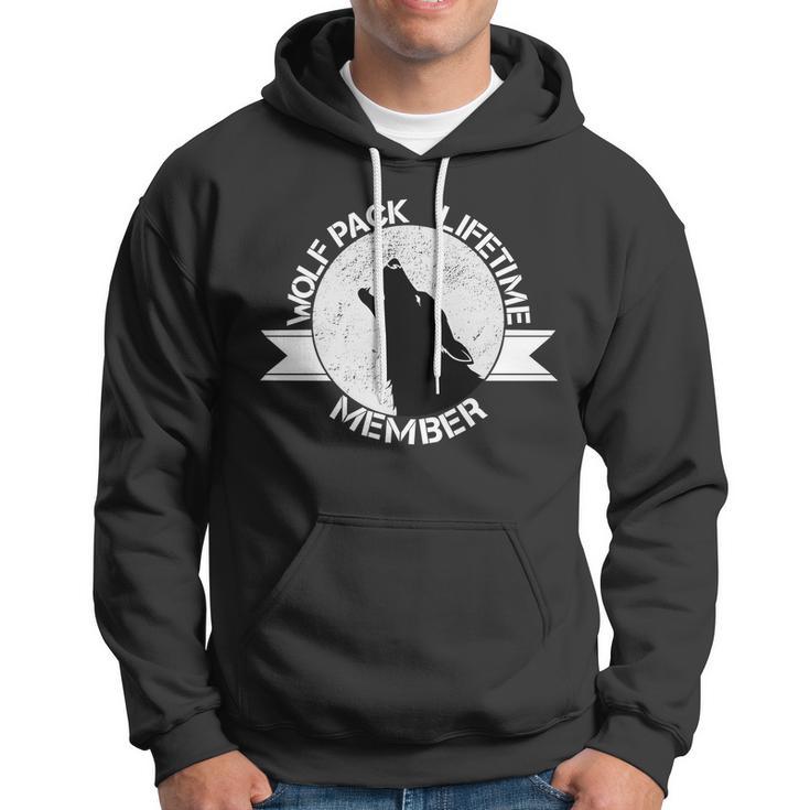 Vintage Wolf Pack Lifetime Member Emblem Tshirt Hoodie