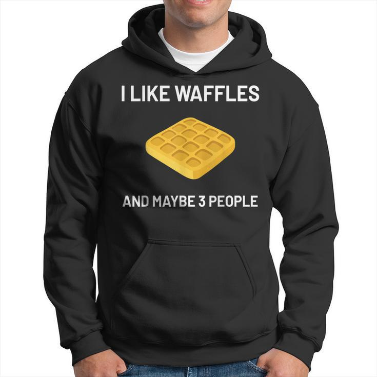 I Like Waffles Belgian Waffles Lover Men Hoodie