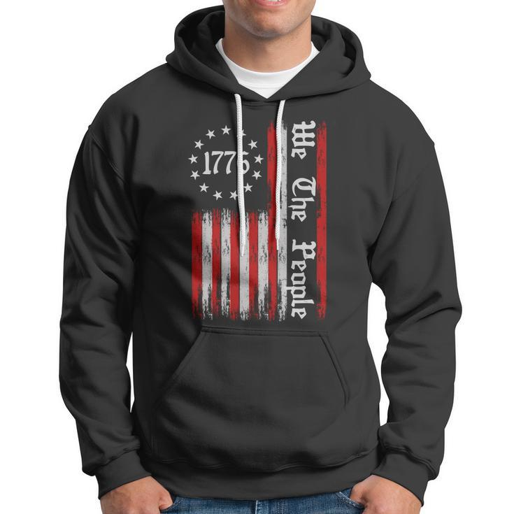 We The People 1776 Distressed Usa American Flag Tshirt Hoodie