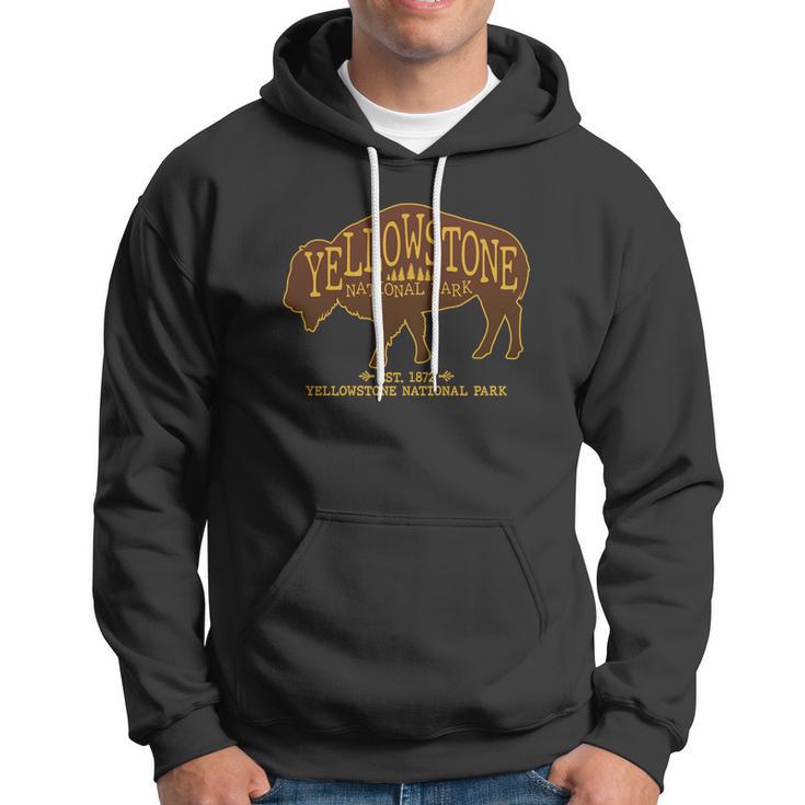 Yellowstone National Park Est 1872 Buffalo Logo Tshirt Hoodie