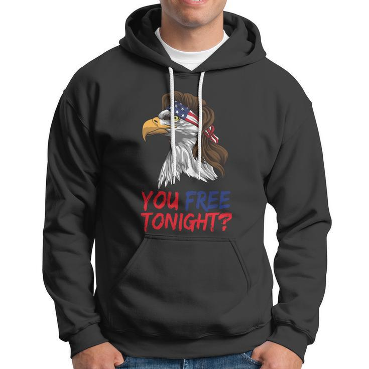 You Free Tonight Bald Eagle Mullet Usa Flag 4Th Of July Gift V3 Hoodie