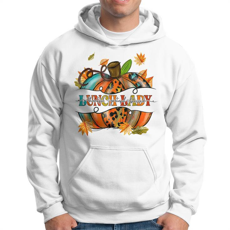 Autumn Fall Lunch Lady Thankful Grateful Blessed Pumpkin Men Hoodie