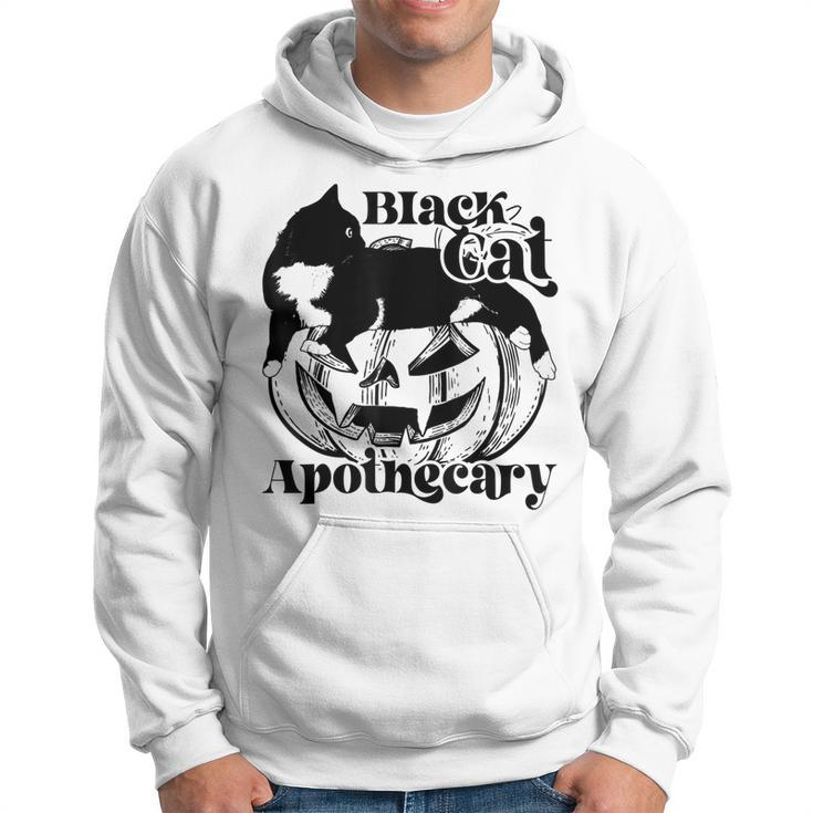 Black Cat Apothecary Cat Witch Pumpkin Halloween Costume  V2 Hoodie