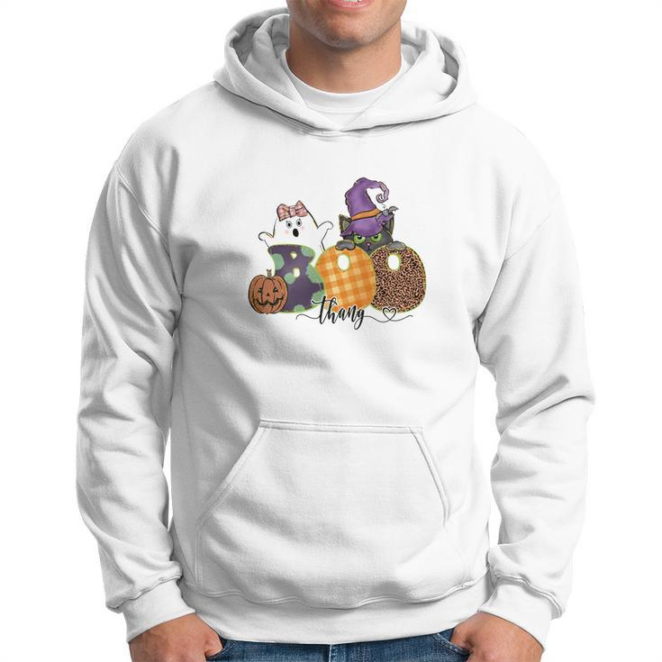 Boo Thang Boo Crew Cat Witch Funny Halloween Hoodie