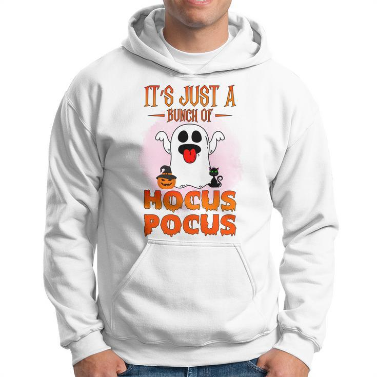 Cute Ghost Boo Its Just A Bunch Of Hocus Pocus Halloween Hoodie