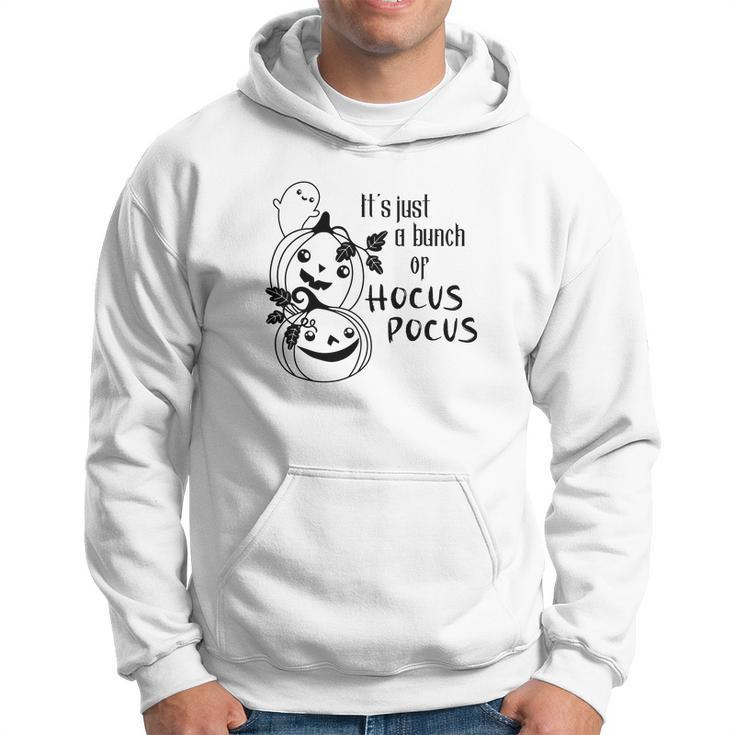 Cute Pumpkins And Boo Its Just A Bunch Of Hocus Pocus Halloween Hoodie