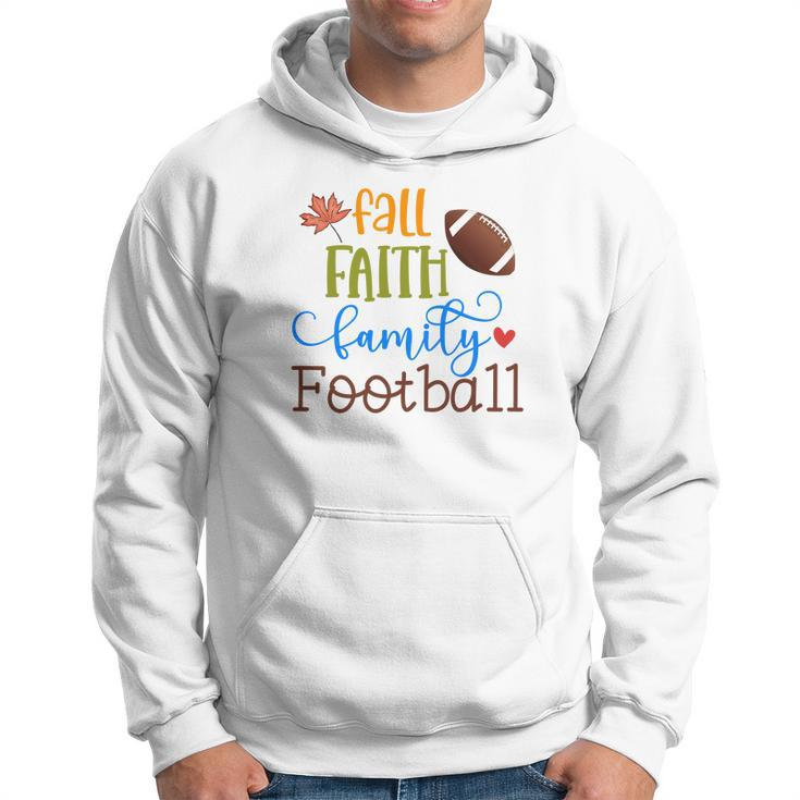 Fall Faith Family Football Thanksgiving Men Hoodie Graphic Print Hooded Sweatshirt