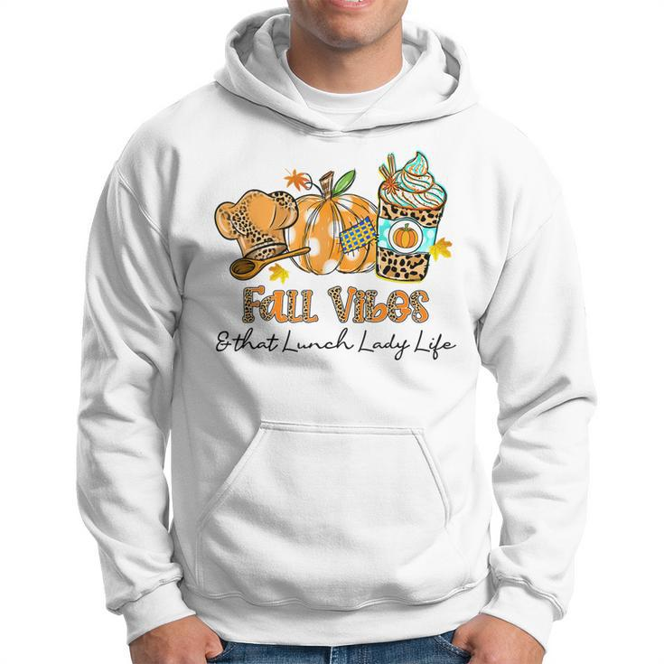 Fall Vibes & That Lunch Lady Life Pumpkin Spice Fall Men Hoodie