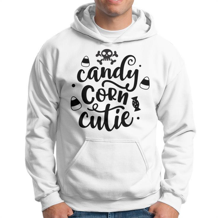 Halloween Candy Corn Cutie - Black Custom Men Hoodie Graphic Print Hooded Sweatshirt