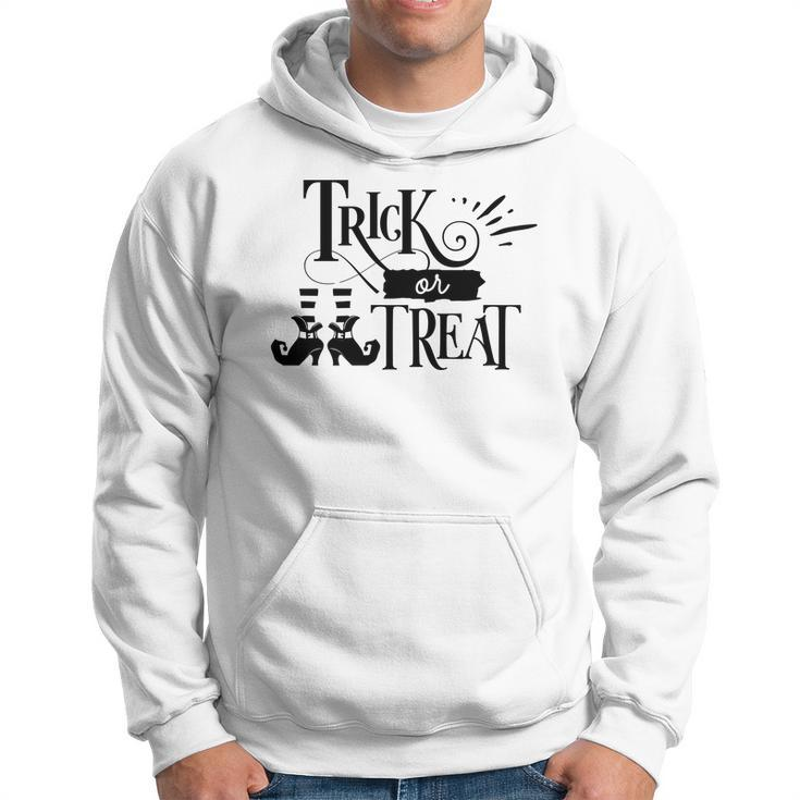 Halloween Trick Or Treat Black Design V2 Men Hoodie Graphic Print Hooded Sweatshirt