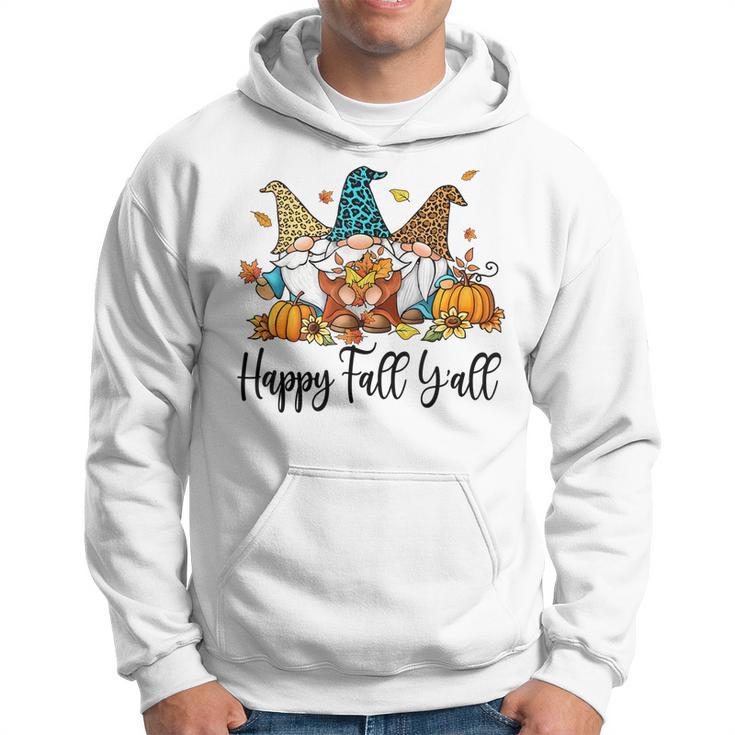 Happy Fall Yall Gnomes With Pumpkins Thanksgiving Men Hoodie