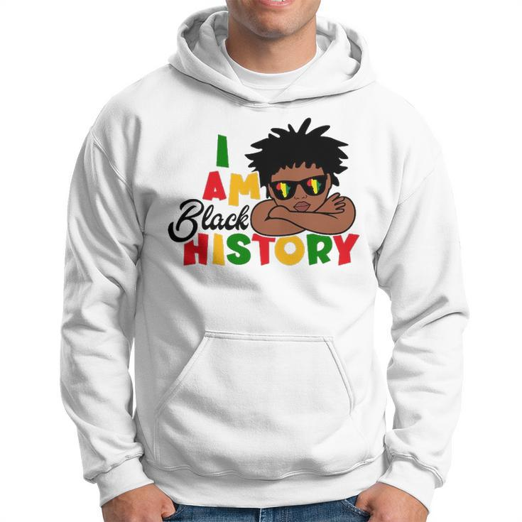 I Am Black History  For Kids Boys Black History Month Men Hoodie