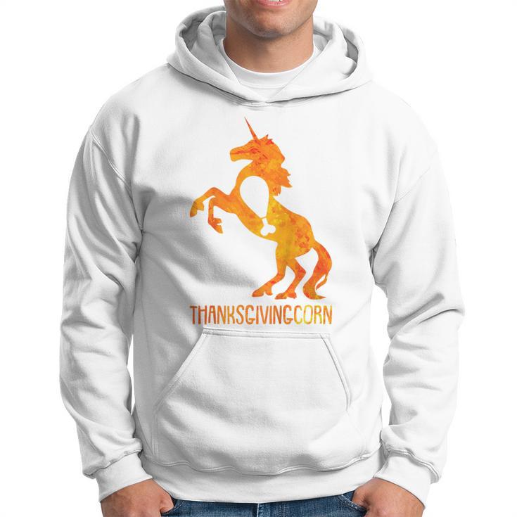 Kids Unicorn Thanksgiving Day Funny Turkey Leg Fall Autumn  Hoodie