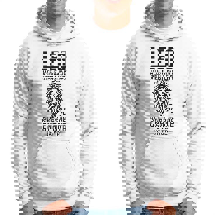 Lion Graphic Art July August Birthday Gifts Leo Zodiac Sign  Hoodie