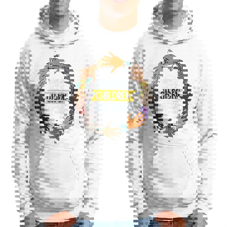 Protect Children Not Guns Wear Orange Day Gun Control NowWe Wear Orange Stop Guns Violence Graphic Design Printed Casual Daily Basic Men Hoodie