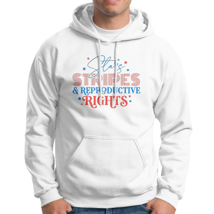 Stars Stripes Reproductive Rights Patriotic 4Th Of July 1973 Protect Roe Pro Choice Hoodie