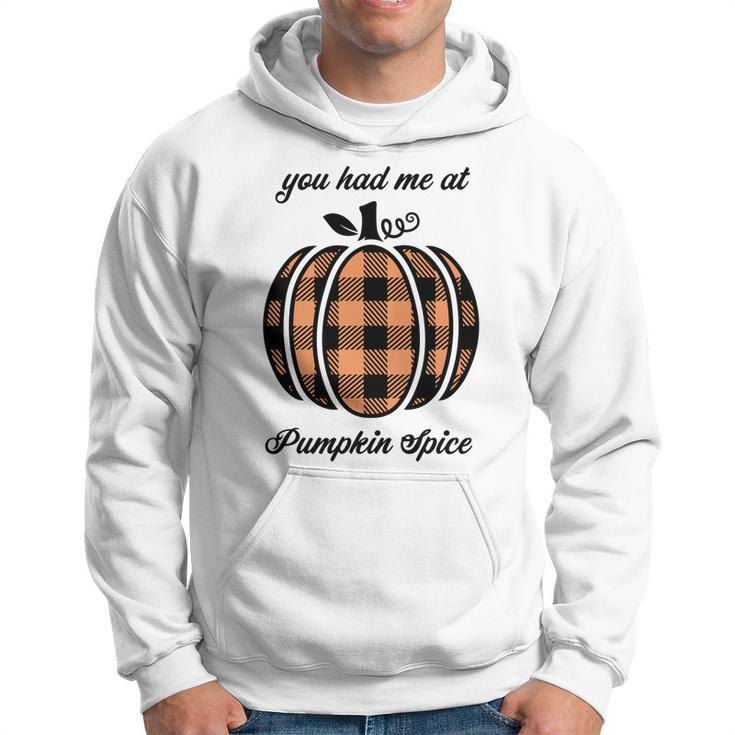 You Had Me At Pumpkin Spice Halloween Autumn Fall Cute Men Hoodie Graphic Print Hooded Sweatshirt